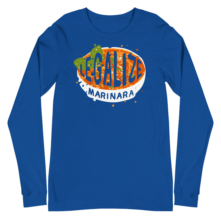 Legalize marinara Italians Unisex Long Sleeve Tee