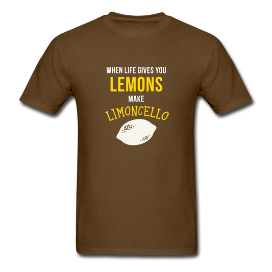 When life gives you lemons make Limoncello T-shirt - brown