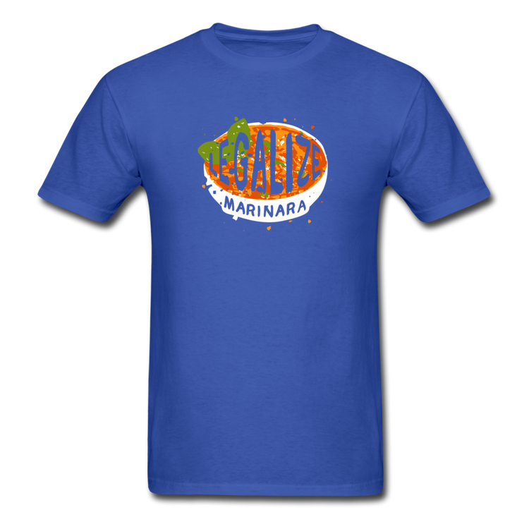 Legalize marinara Italians T-shirt - royal blue