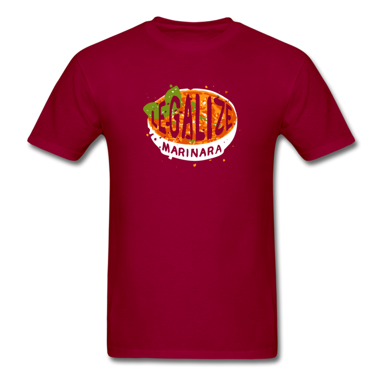 Legalize marinara Italians T-shirt - dark red