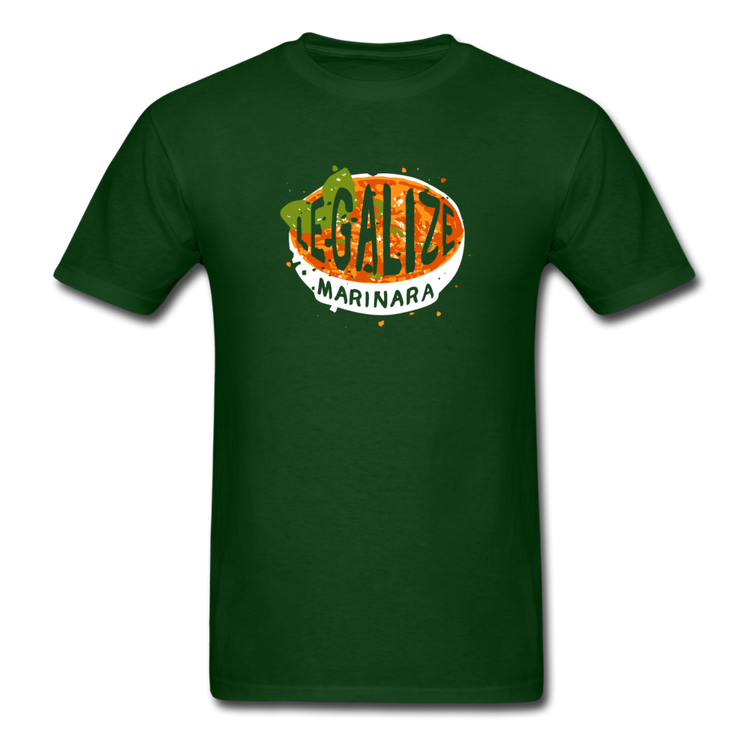 Legalize marinara Italians T-shirt - forest green