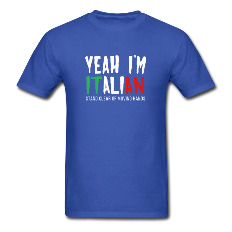 Yeah I'm Italian T-shirt - royal blue