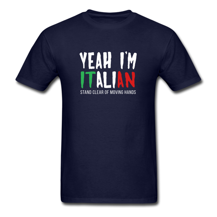 Yeah I'm Italian T-shirt - navy