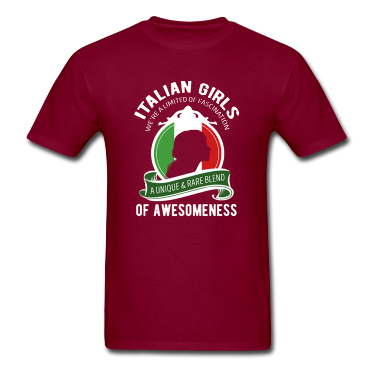 Italian Girls a unique & rare blend T-shirt - burgundy