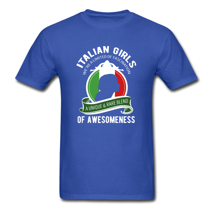 Italian Girls a unique & rare blend T-shirt - royal blue