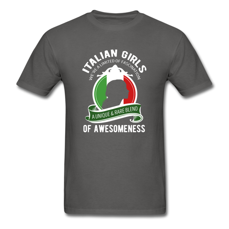 Italian Girls a unique & rare blend T-shirt - charcoal