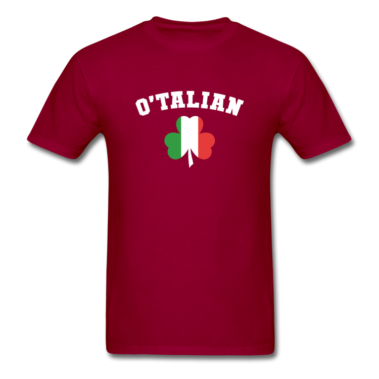 O'talian St. Patrick's T-shirt - dark red