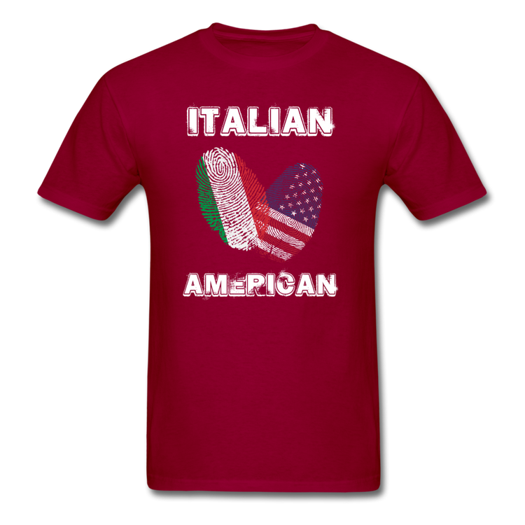 Italian American T-shirt - dark red