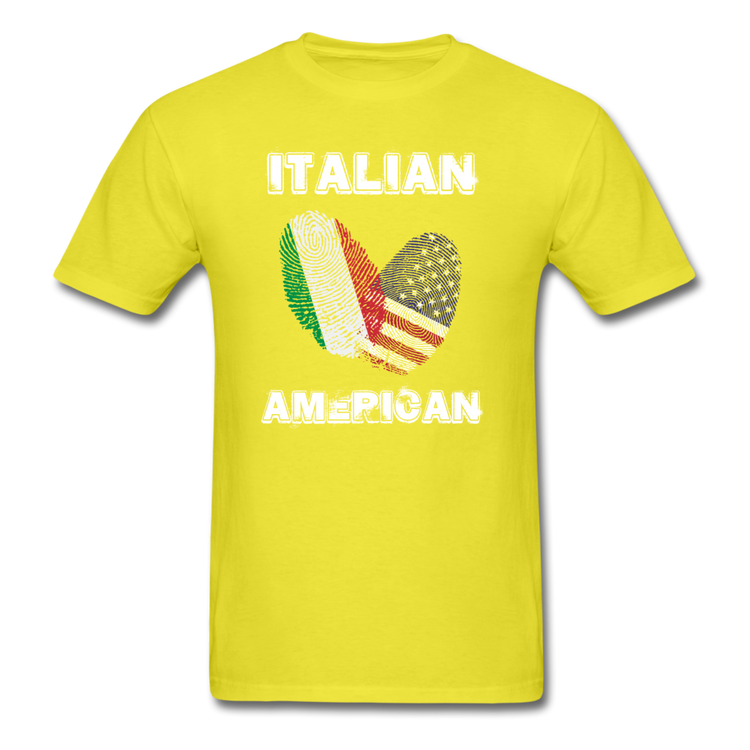 Italian American T-shirt - yellow