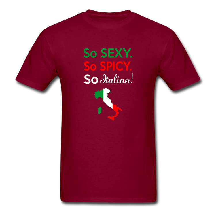 So sexy, So Italian T-shirt - burgundy