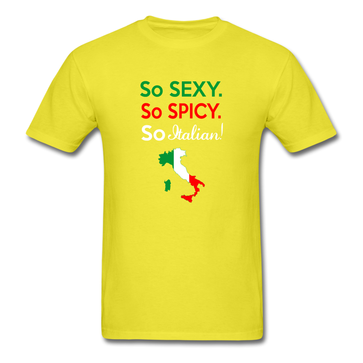 So sexy, So Italian T-shirt - yellow