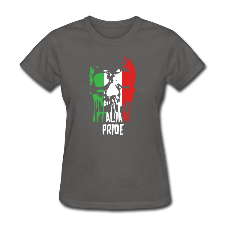 Italian Pride Women's T-Shirt - charcoal