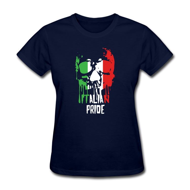 Italian Pride Women's T-Shirt - navy