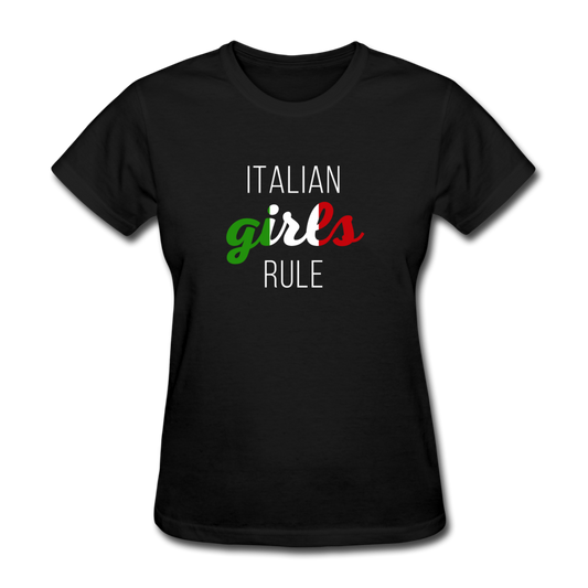 Italian girls rule Women's T-Shirt - black