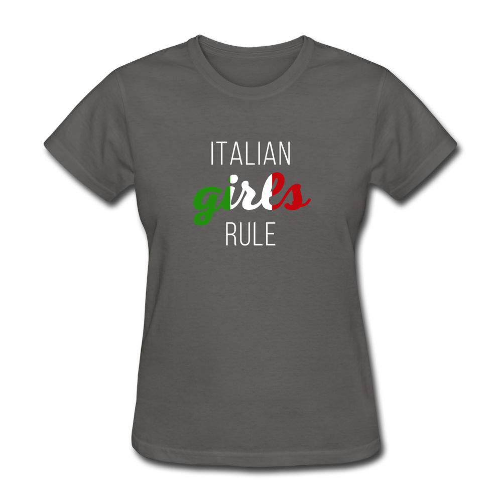 Italian girls rule Women's T-Shirt - charcoal