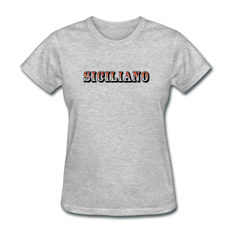 Siciliano Women's T-Shirt - heather gray
