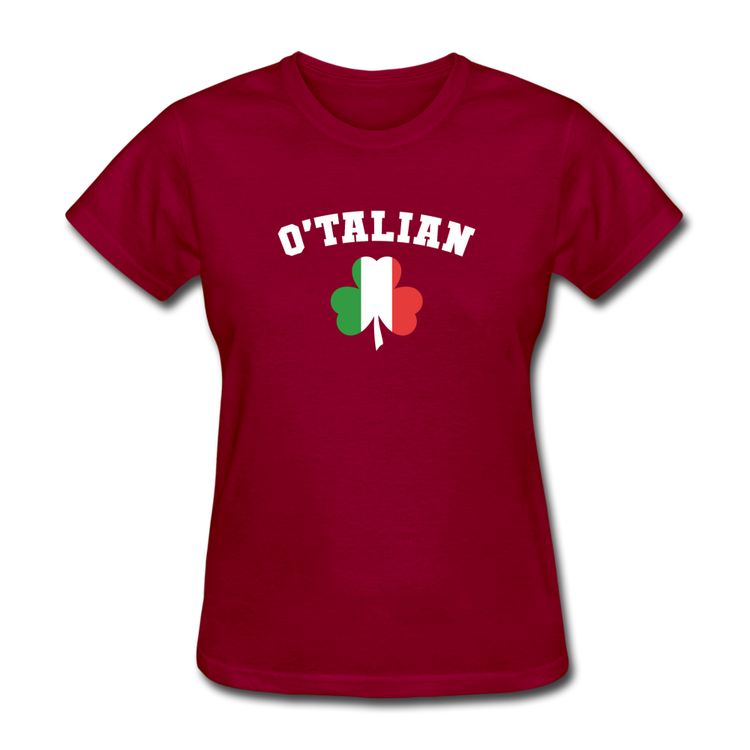O'talian St. Patrick's Women's T-Shirt - dark red