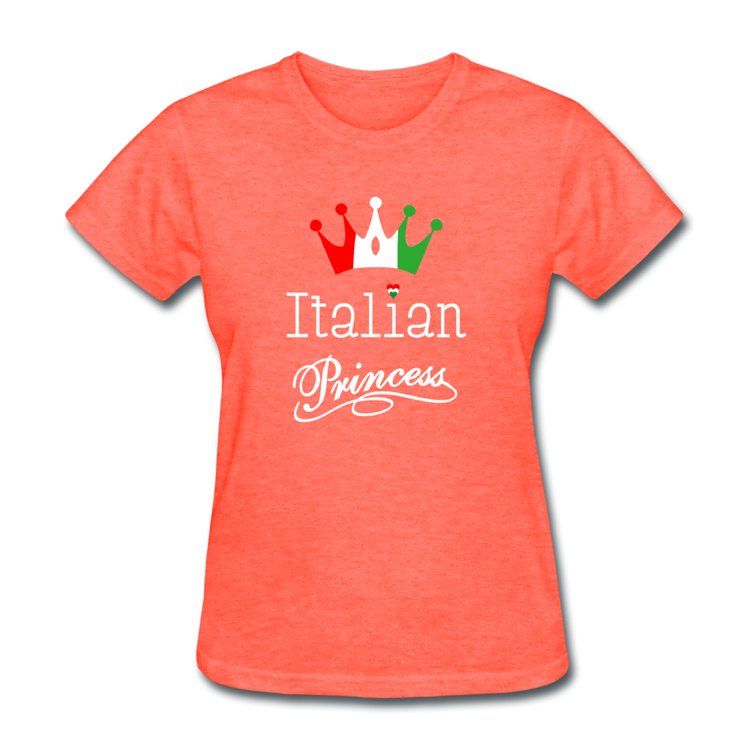 Italian Princes Women's T-Shirt - heather coral