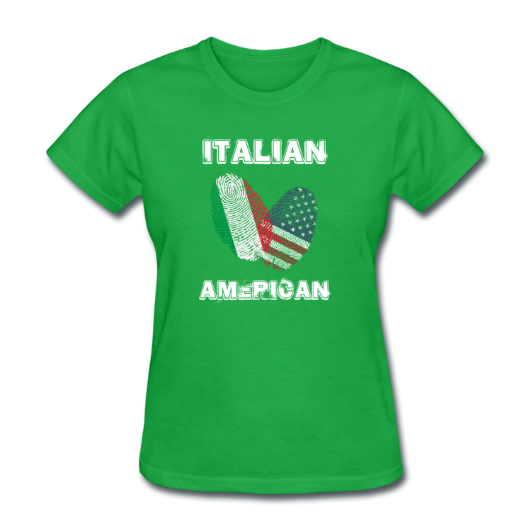 Italian American Women's T-Shirt - bright green