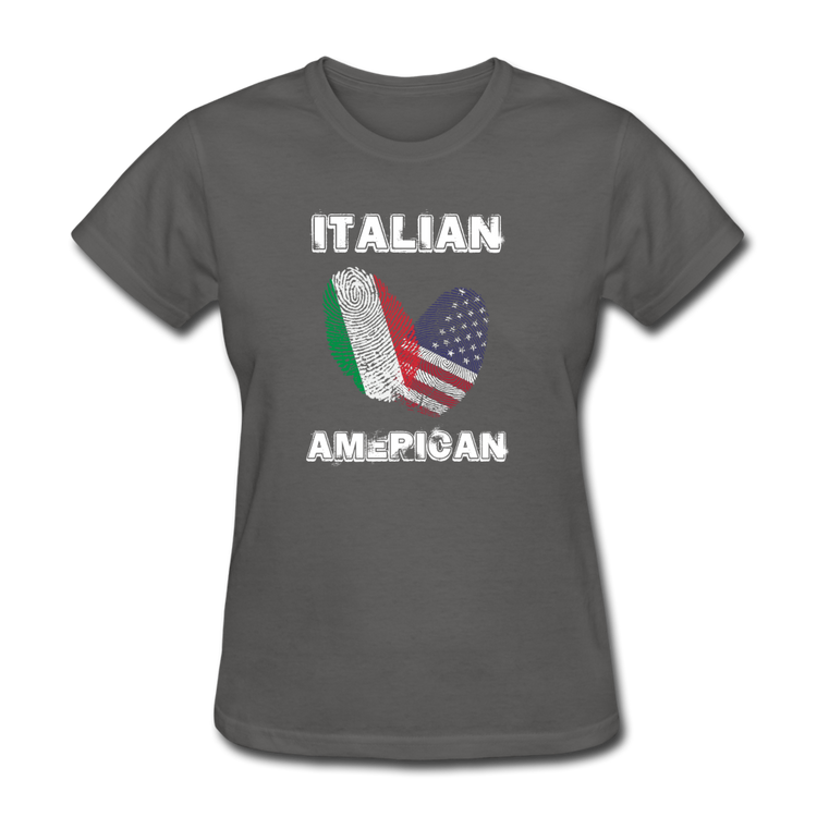Italian American Women's T-Shirt - charcoal