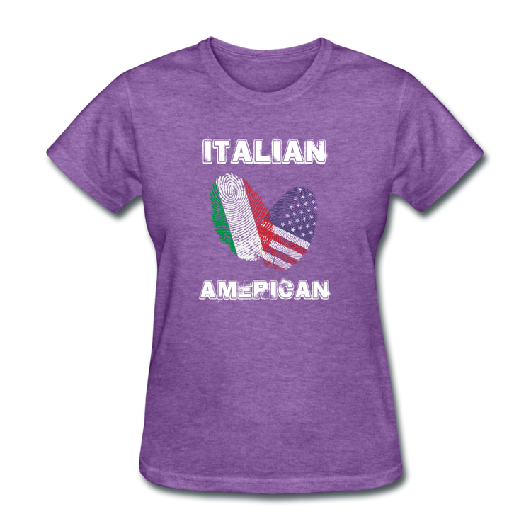 Italian American Women's T-Shirt - purple heather