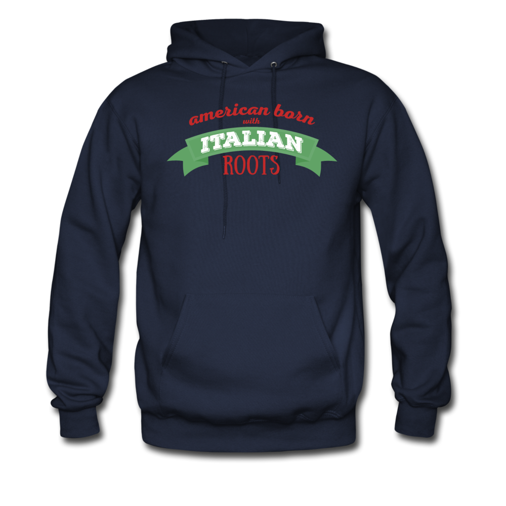American born with Italian roots Unisex Hoodie - navy