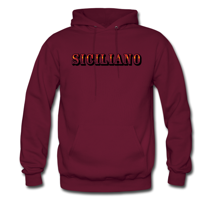 Siciliano Unisex Hoodie - burgundy