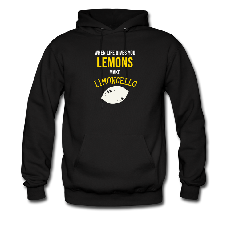 When life gives you lemons make Limoncello Unisex Hoodie - black