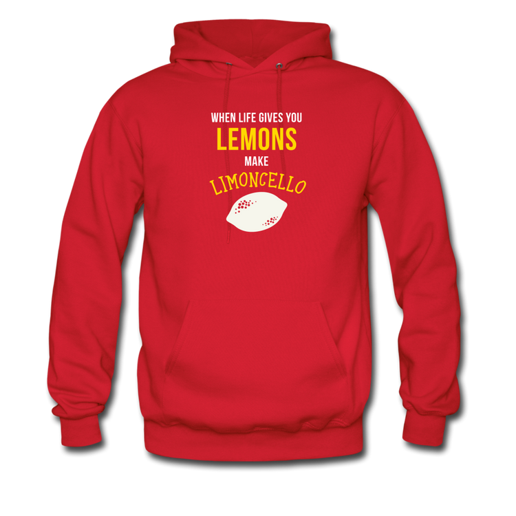 When life gives you lemons make Limoncello Unisex Hoodie - red