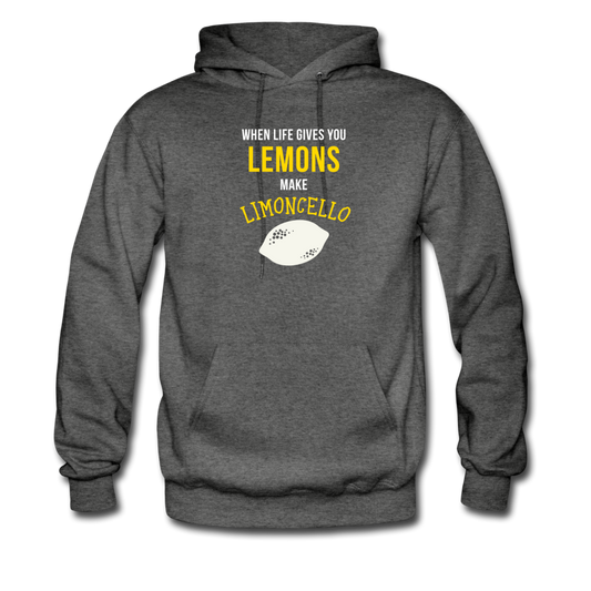 When life gives you lemons make Limoncello Unisex Hoodie - charcoal gray