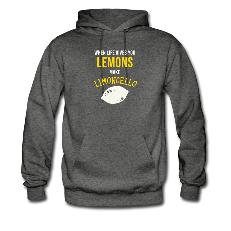 When life gives you lemons make Limoncello Unisex Hoodie - charcoal gray