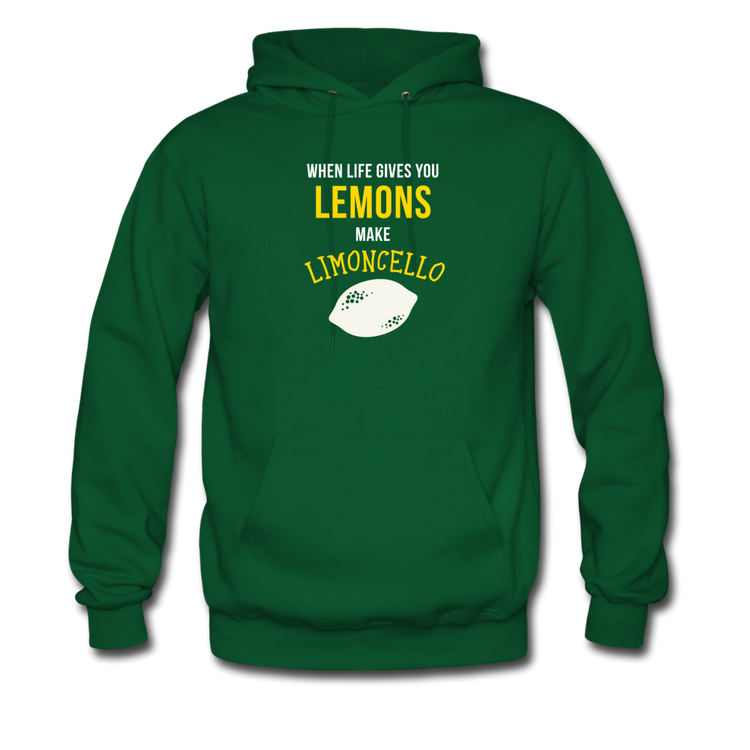 When life gives you lemons make Limoncello Unisex Hoodie - forest green