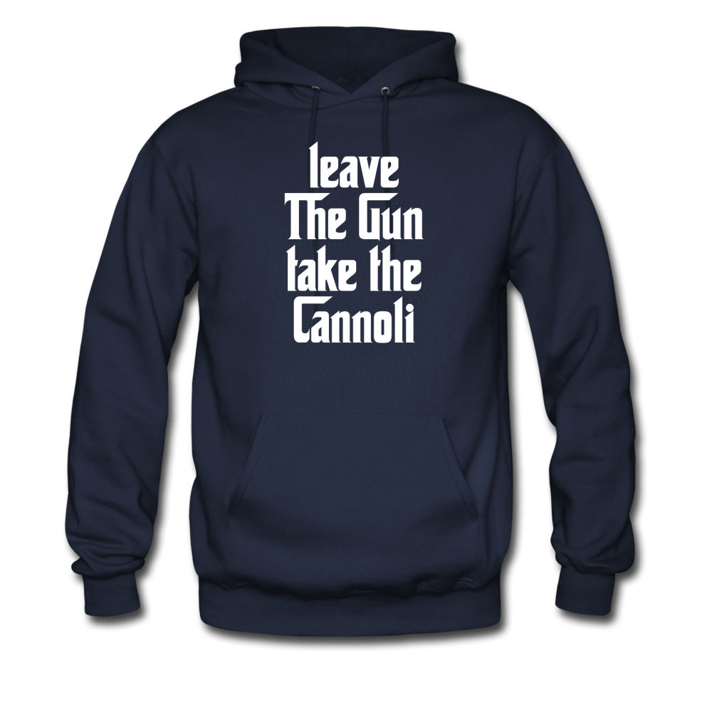 Leave The Gun Take The Cannolis Unisex Hoodie - navy