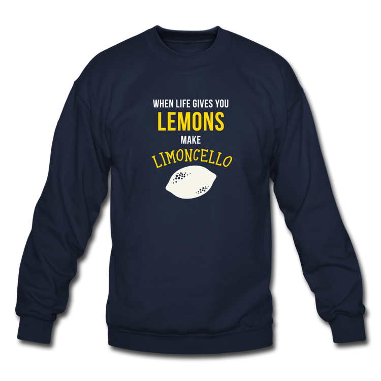 When life gives you lemons make Limoncello Crewneck Sweatshirt - navy
