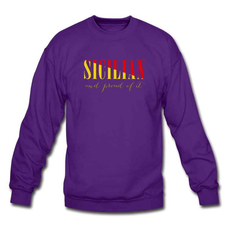 Sicilian and proud of it Crewneck Sweatshirt - purple