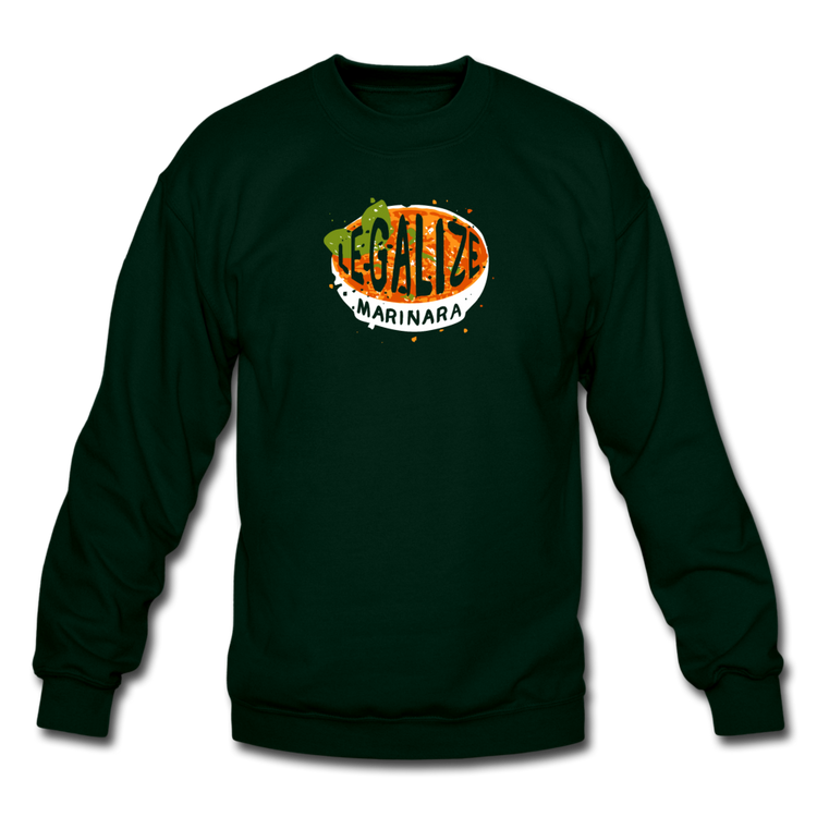 Legalize marinara Italians Crewneck Sweatshirt - forest green