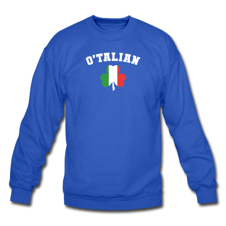 O'talian St. Patrick's Crewneck Sweatshirt - royal blue
