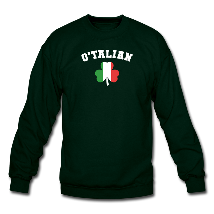 O'talian St. Patrick's Crewneck Sweatshirt - forest green