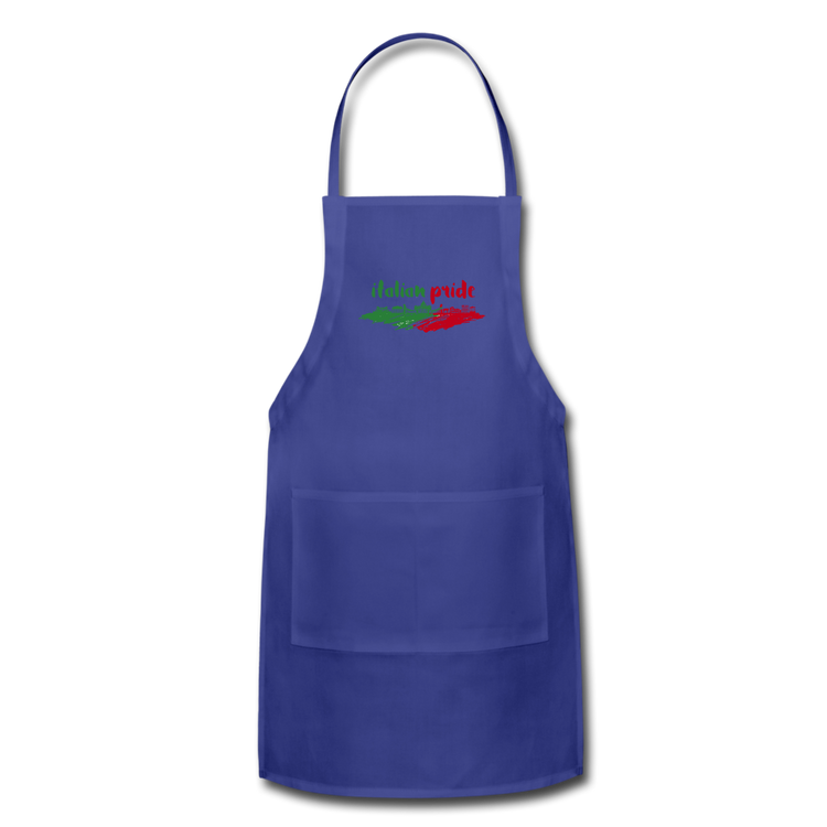 Italian Pride Apron - royal blue