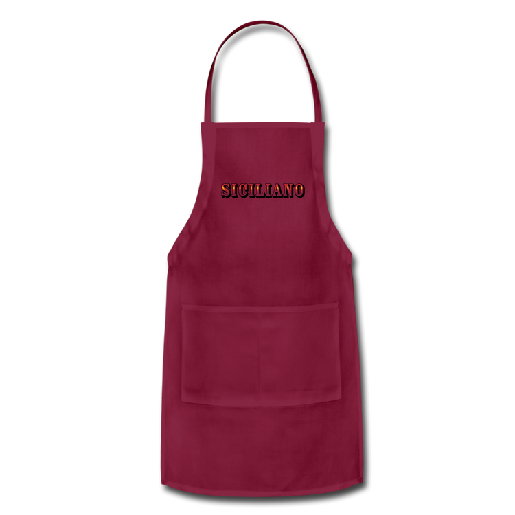 Siciliano Apron - burgundy