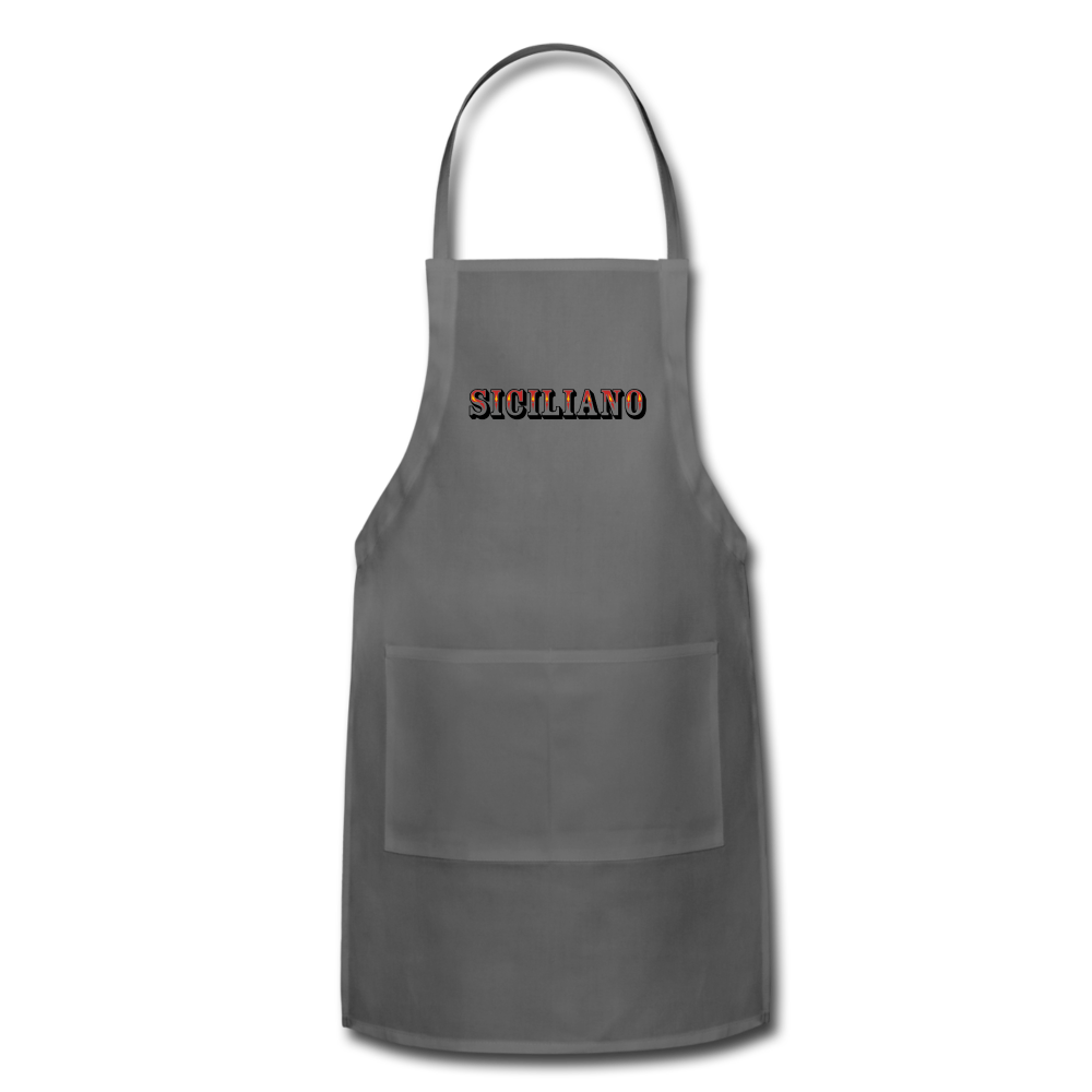 Siciliano Apron - charcoal