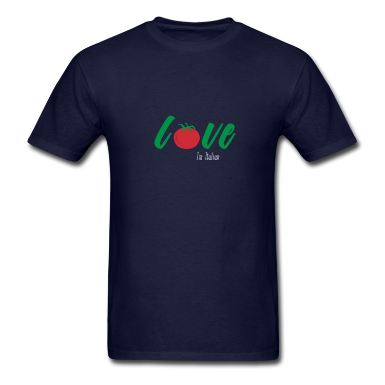 Love I'm Italian T-shirt - navy