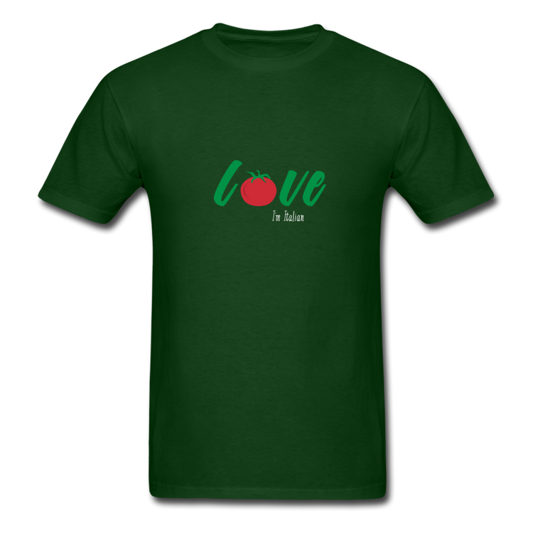 Love I'm Italian T-shirt - forest green