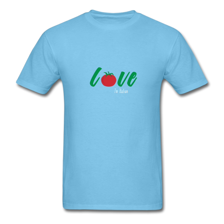 Love I'm Italian T-shirt - aquatic blue