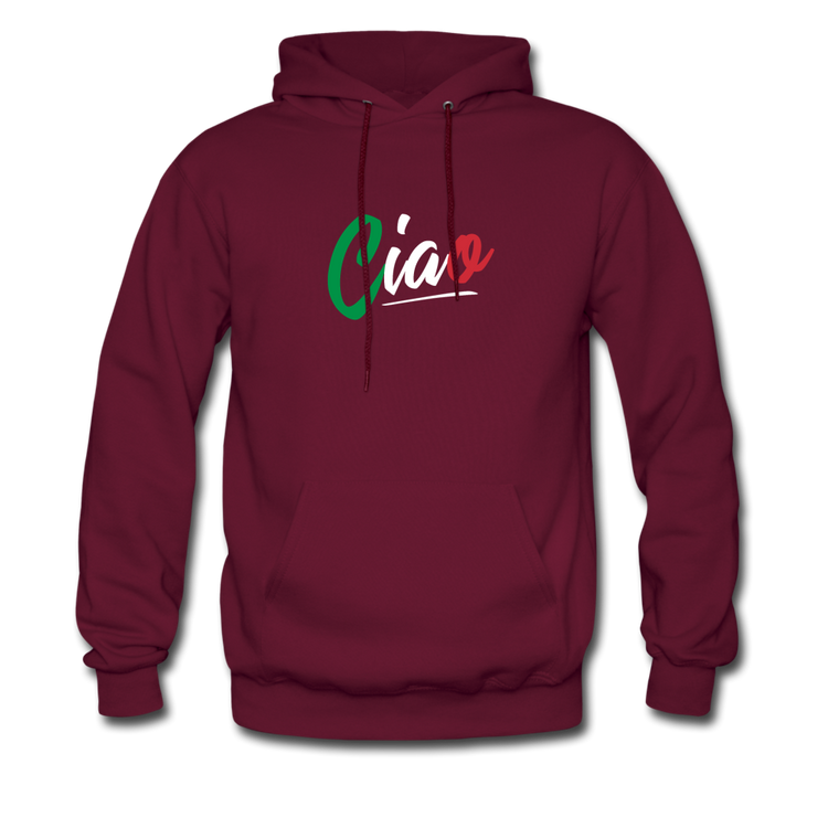 Ciao Unisex Hoodie - burgundy