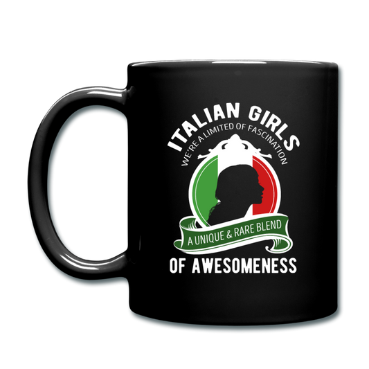 Italian Girls a unique & rare blend Full Color Mug 11 oz - black