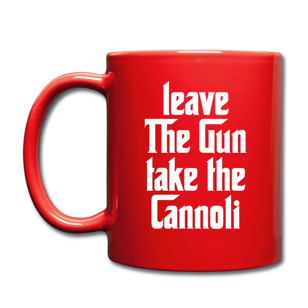 Leave The Gun Take The Cannolis Full Color Mug 11 oz - red