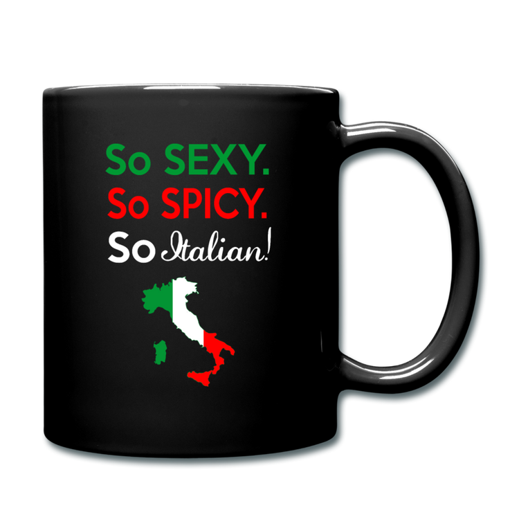 So sexy, So Italian Full Color Mug 11 oz - black