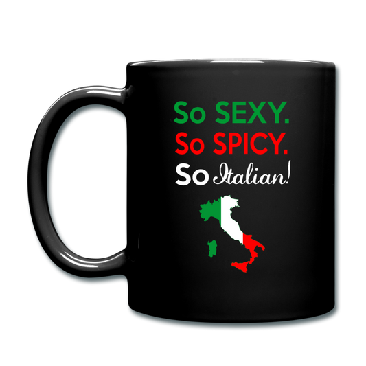 So sexy, So Italian Full Color Mug 11 oz - black