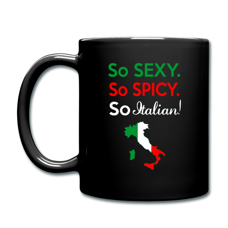 So sexy, So Italian Full Color Mug 11 oz - black